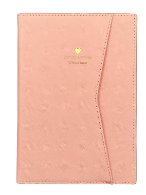 LIFE Leatherette Fashion Journal with Sleeve Cover (Pink)