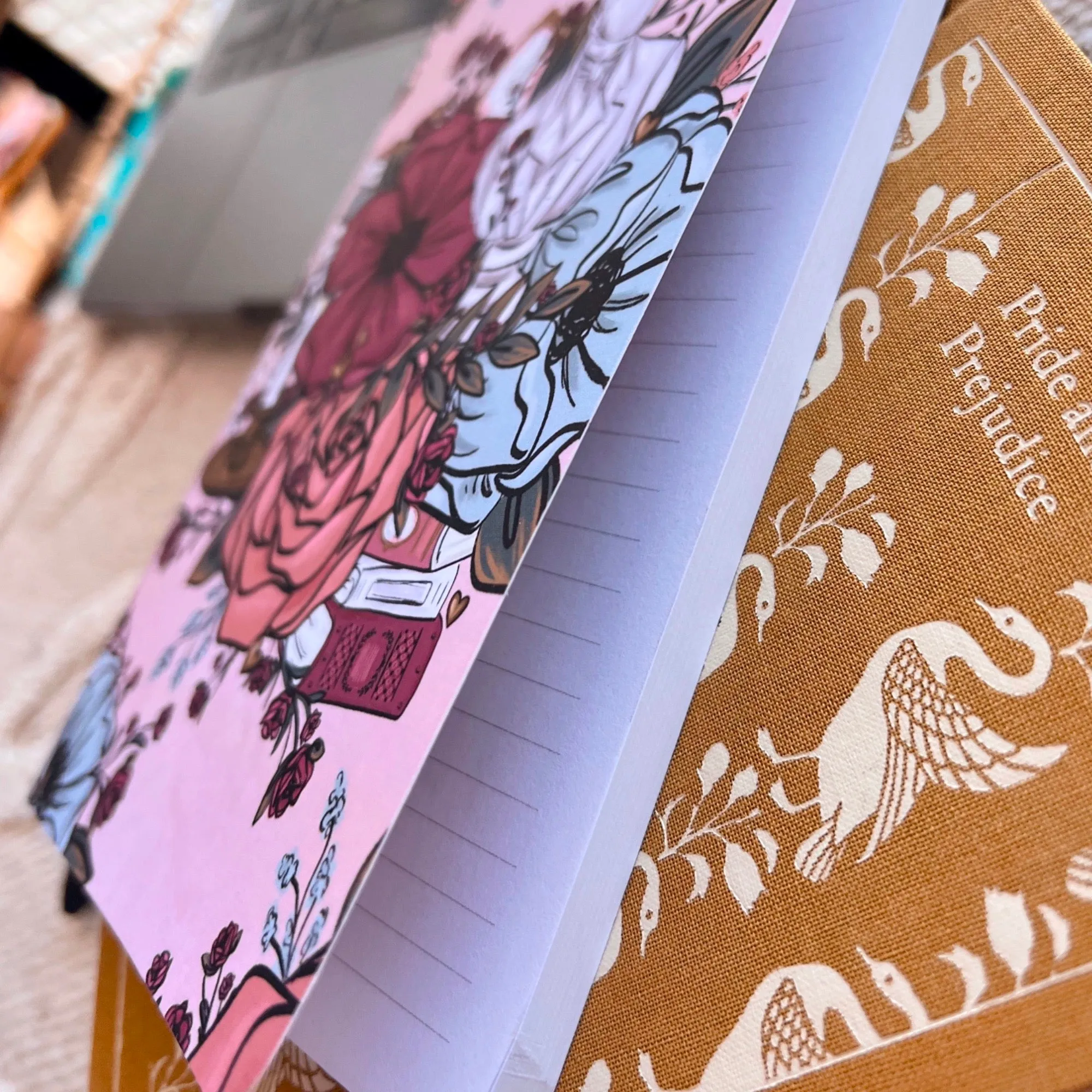 Love Story Florals LINED Softcover Notebook