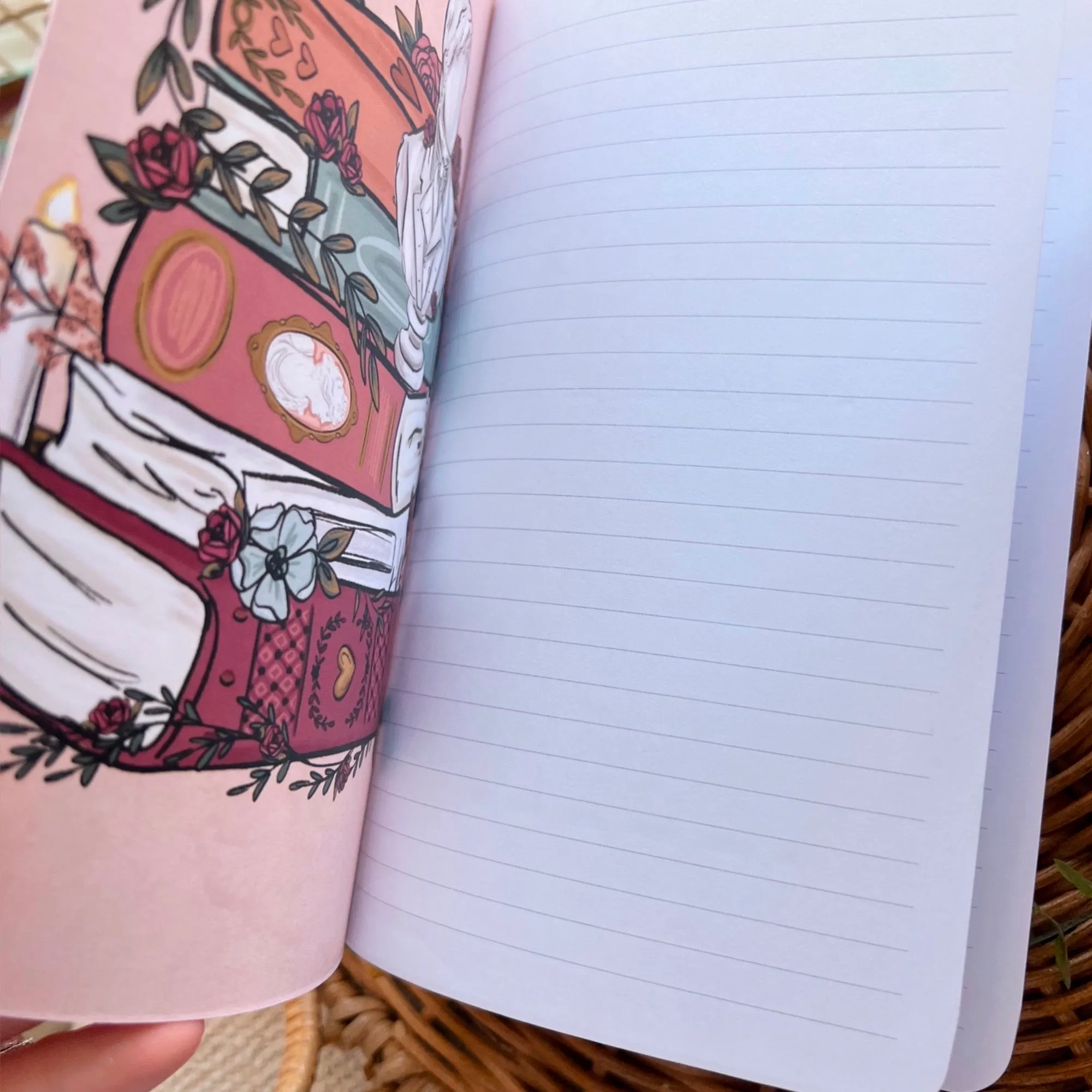 Love Story Florals LINED Softcover Notebook