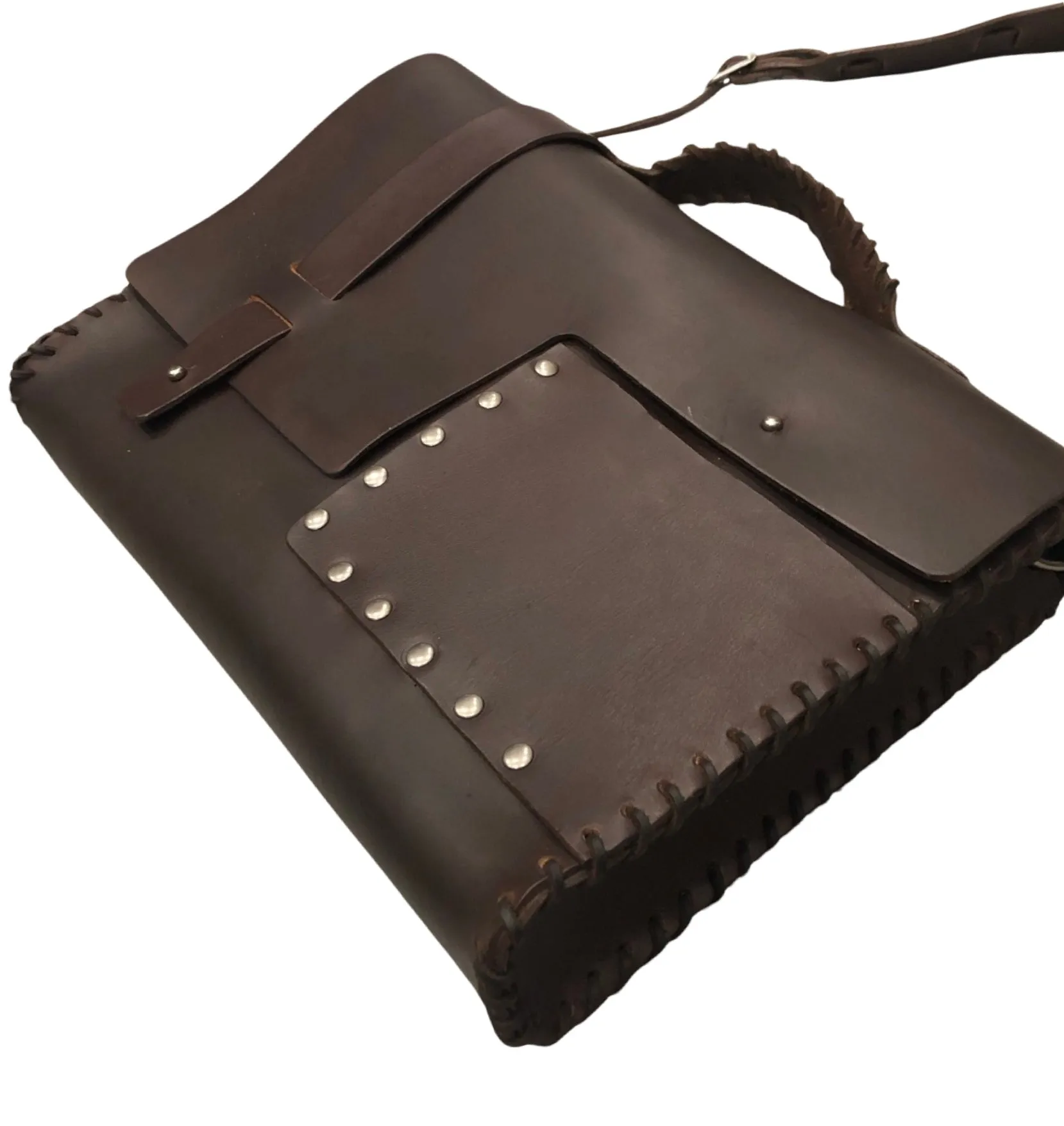 LT01 WHIP STITCHED LAPTOP BAG
