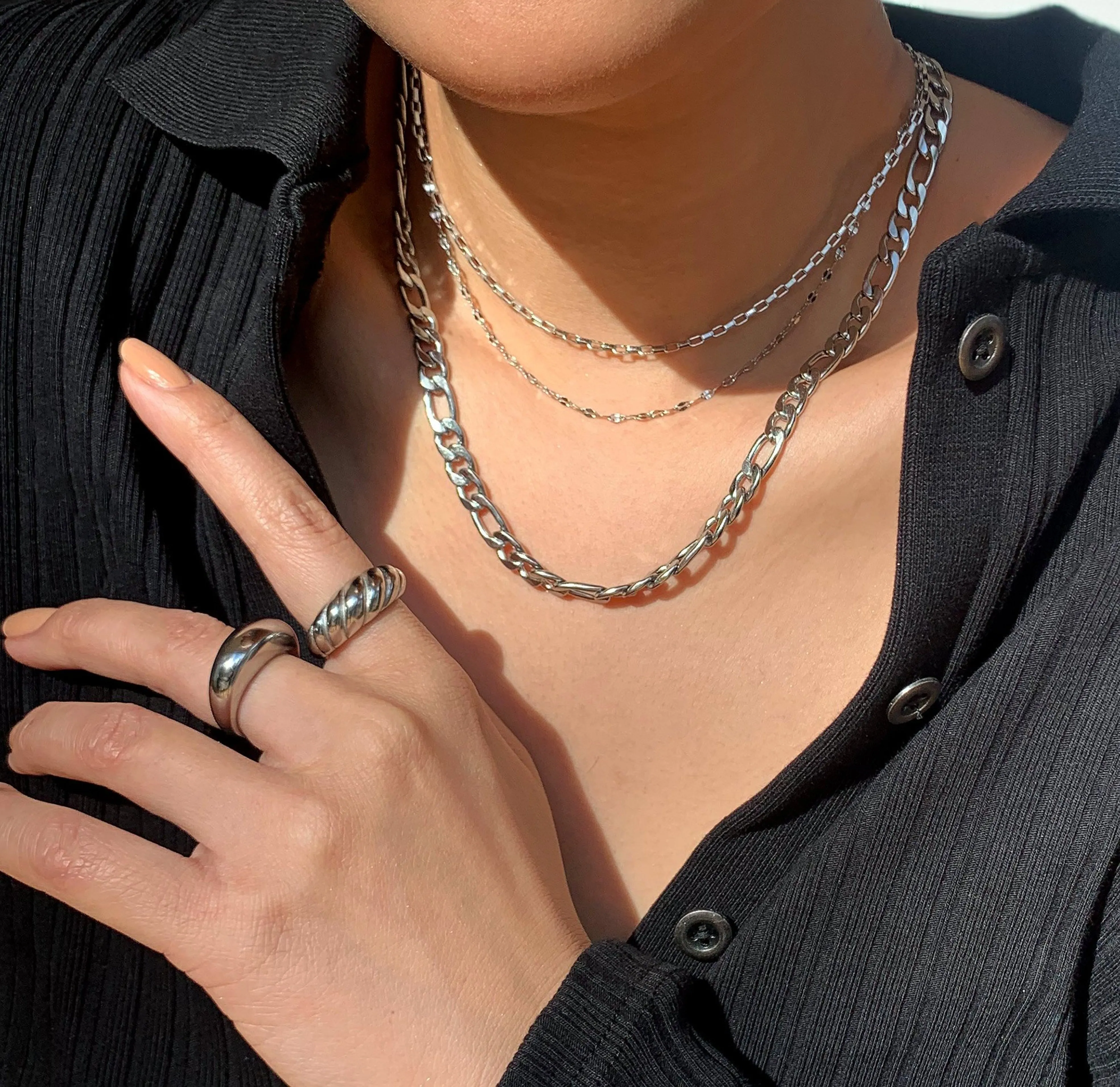 MARGAUX SILVER CROISSANT RING
