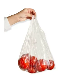 Maxi Plastic Carrier Bags 24L Clear VTC 29/17x60cm 25microns 250pack