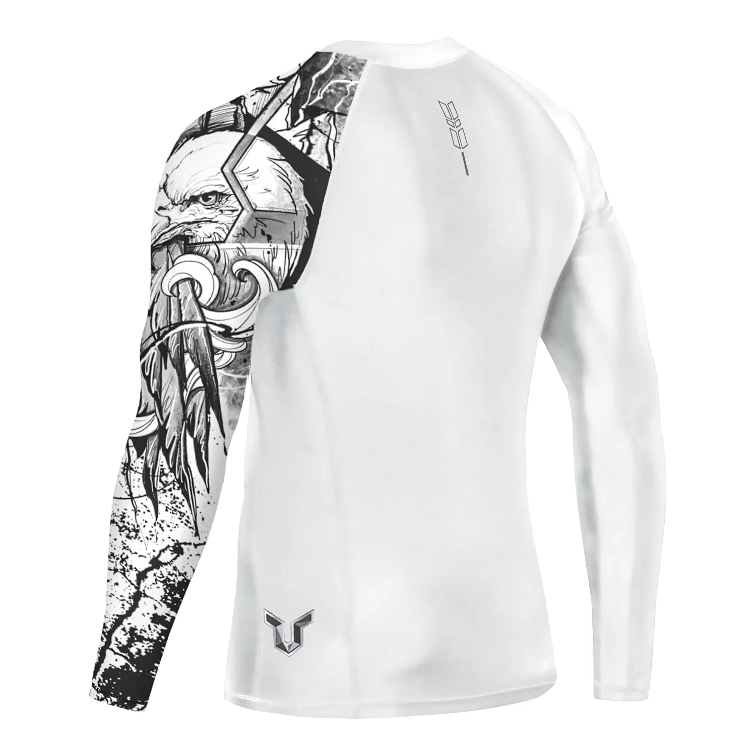 Men's Splice UV Sun Protection UPF 50  Skins Rash Guard Long Sleeves