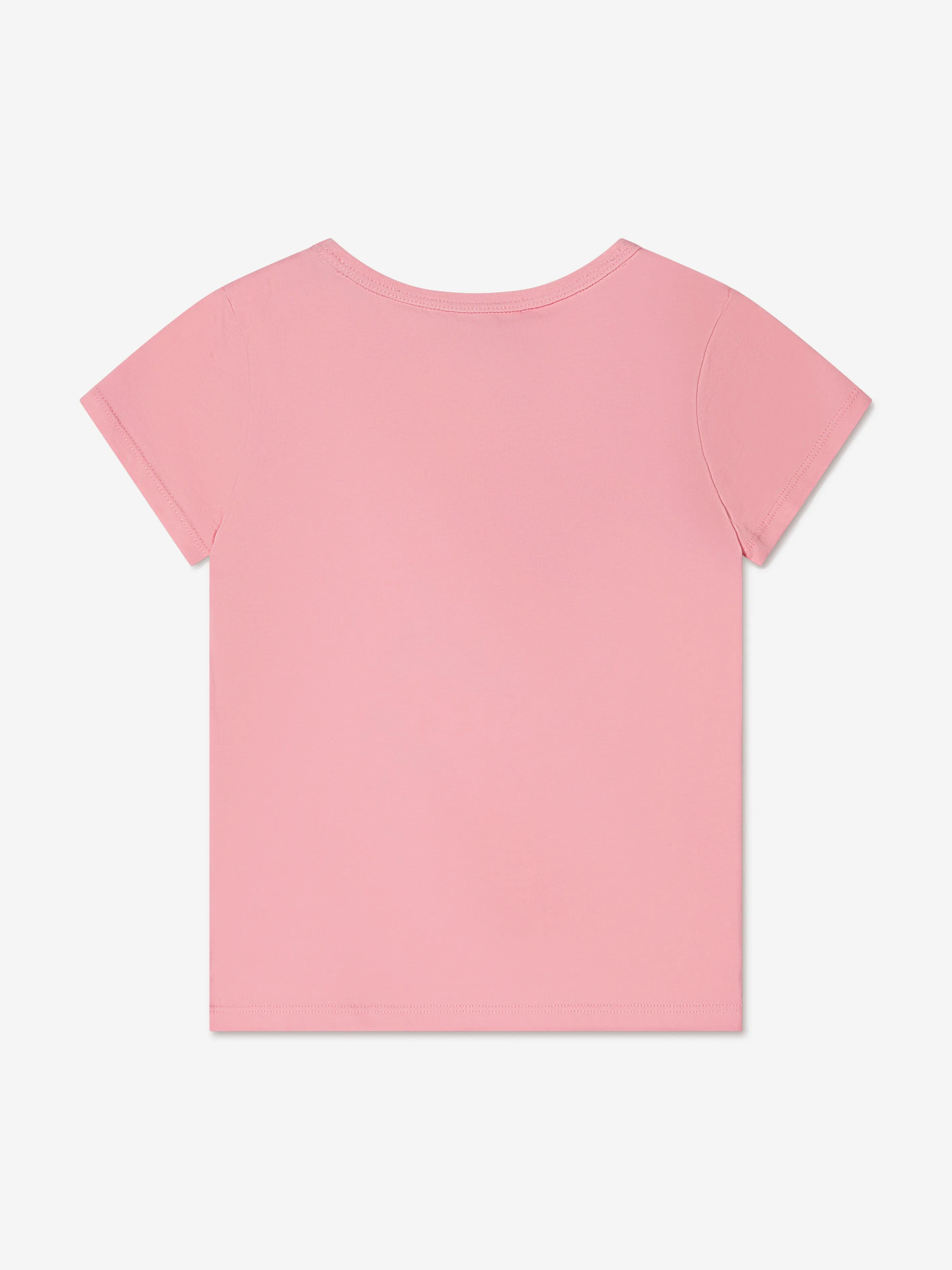 Michael Kors Girls Sequin Heart Logo T-Shirt in Pink