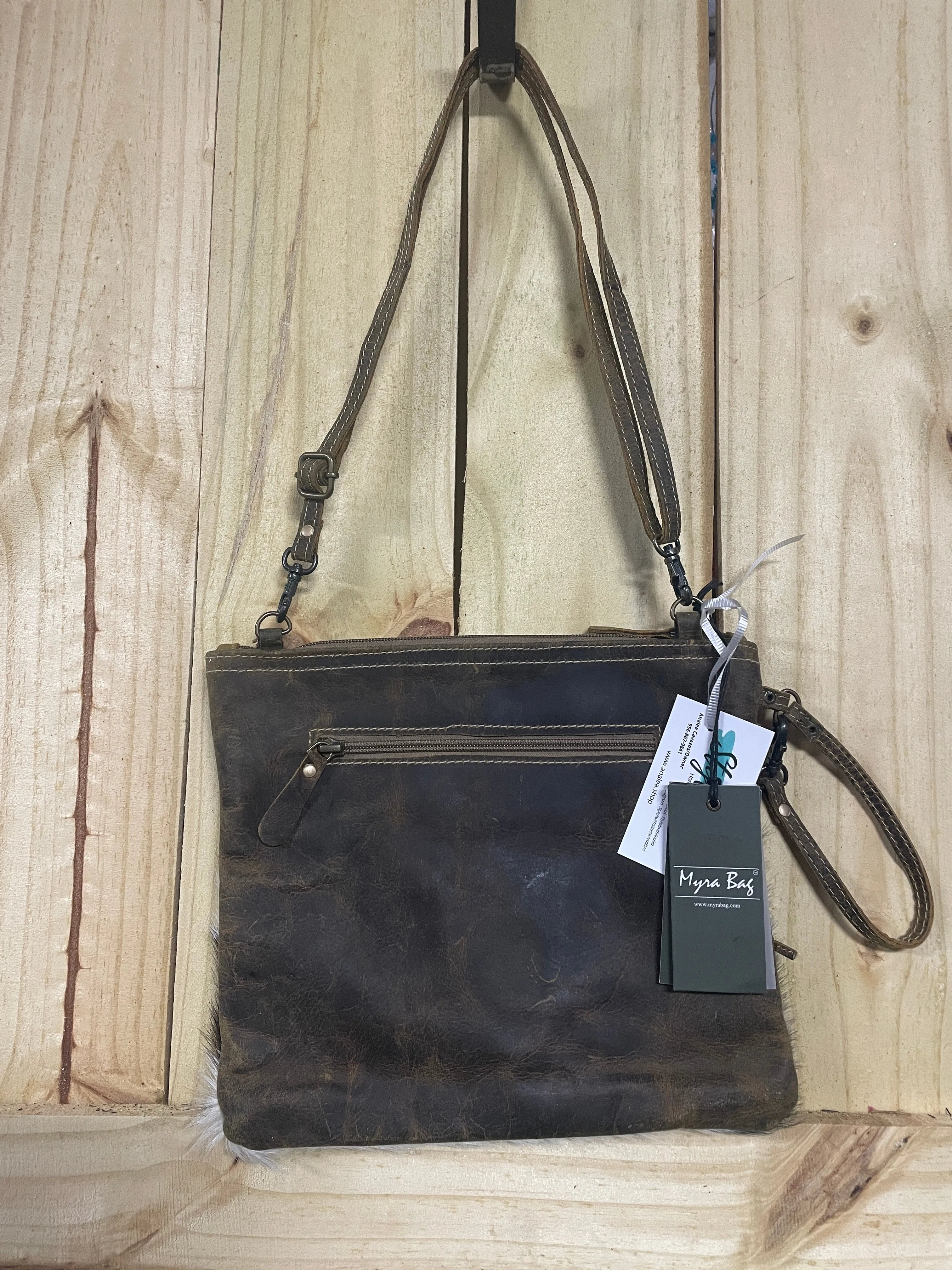Myra Bag Eli’s Leather Hair-On Bag