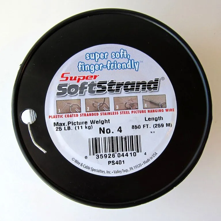 No. 4 Vinyl Coated Stainless Wire 850ft