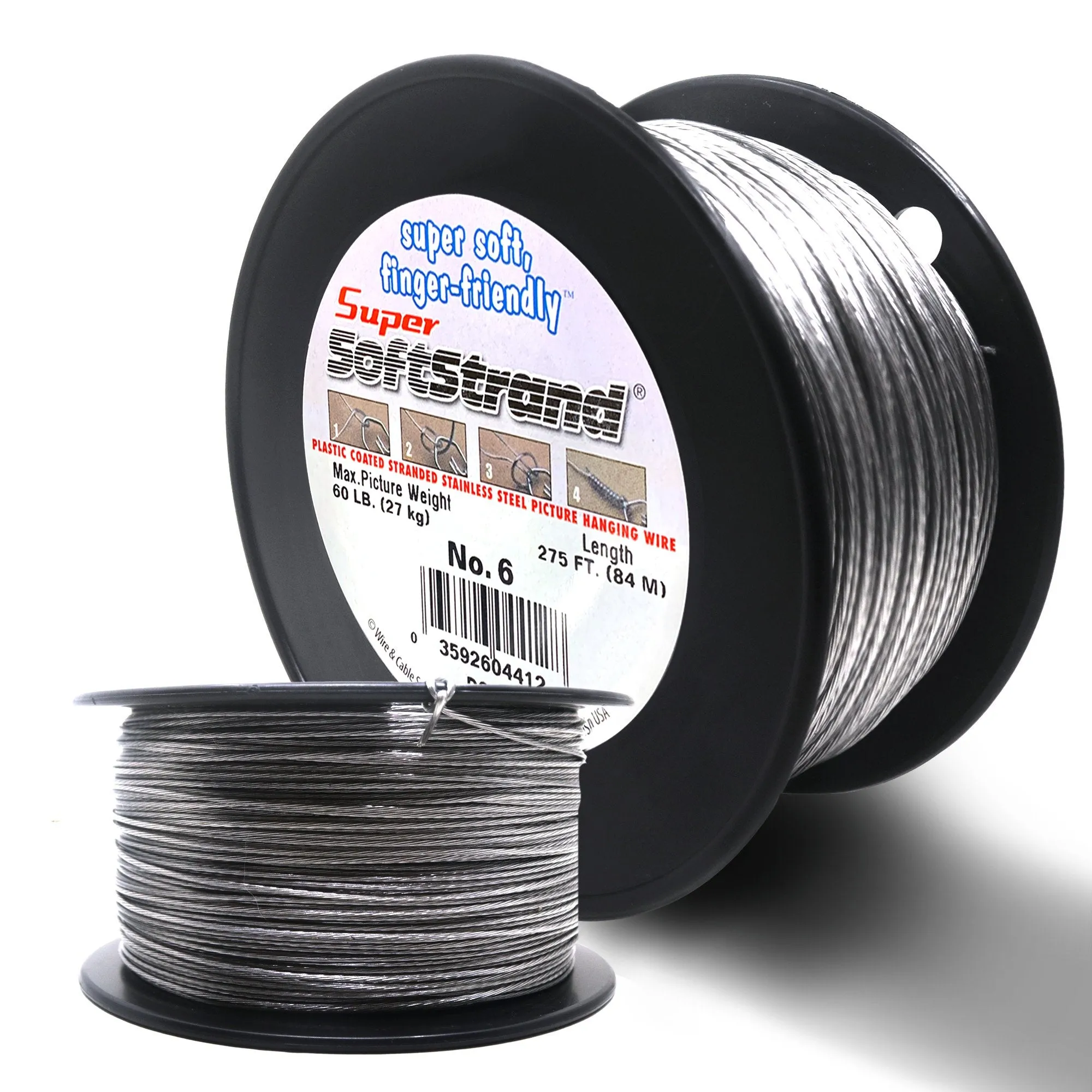 No. 6 Vinyl Coated Stainless Wire 275ft
