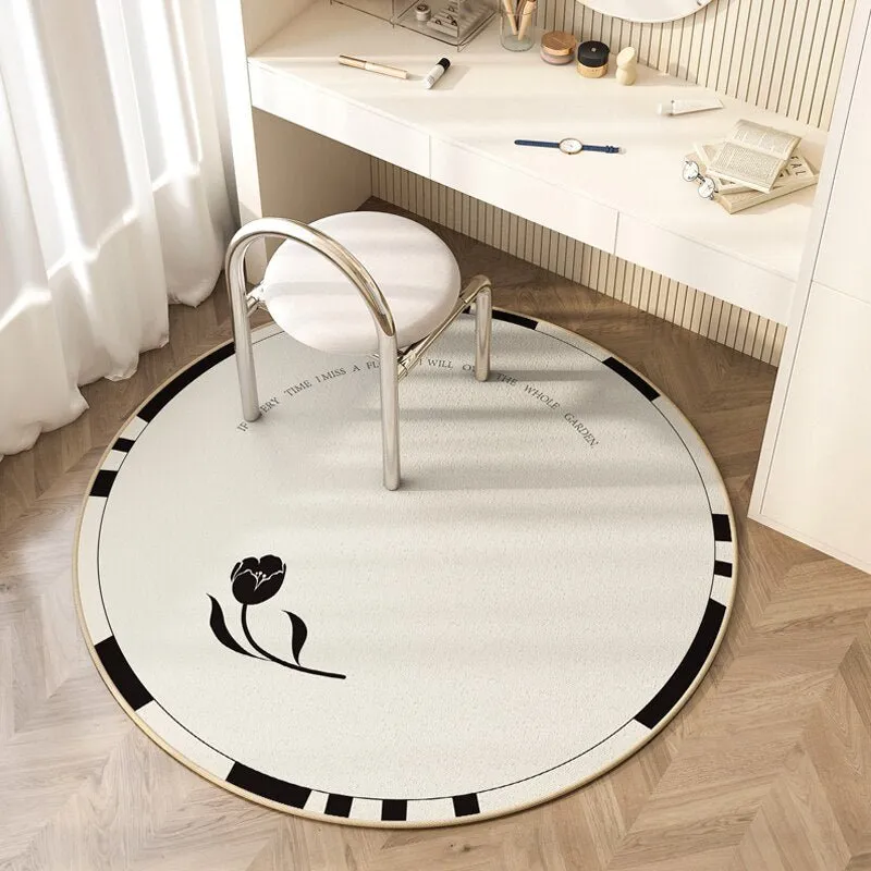 Non-Slip Round Soft Living Room Carpet