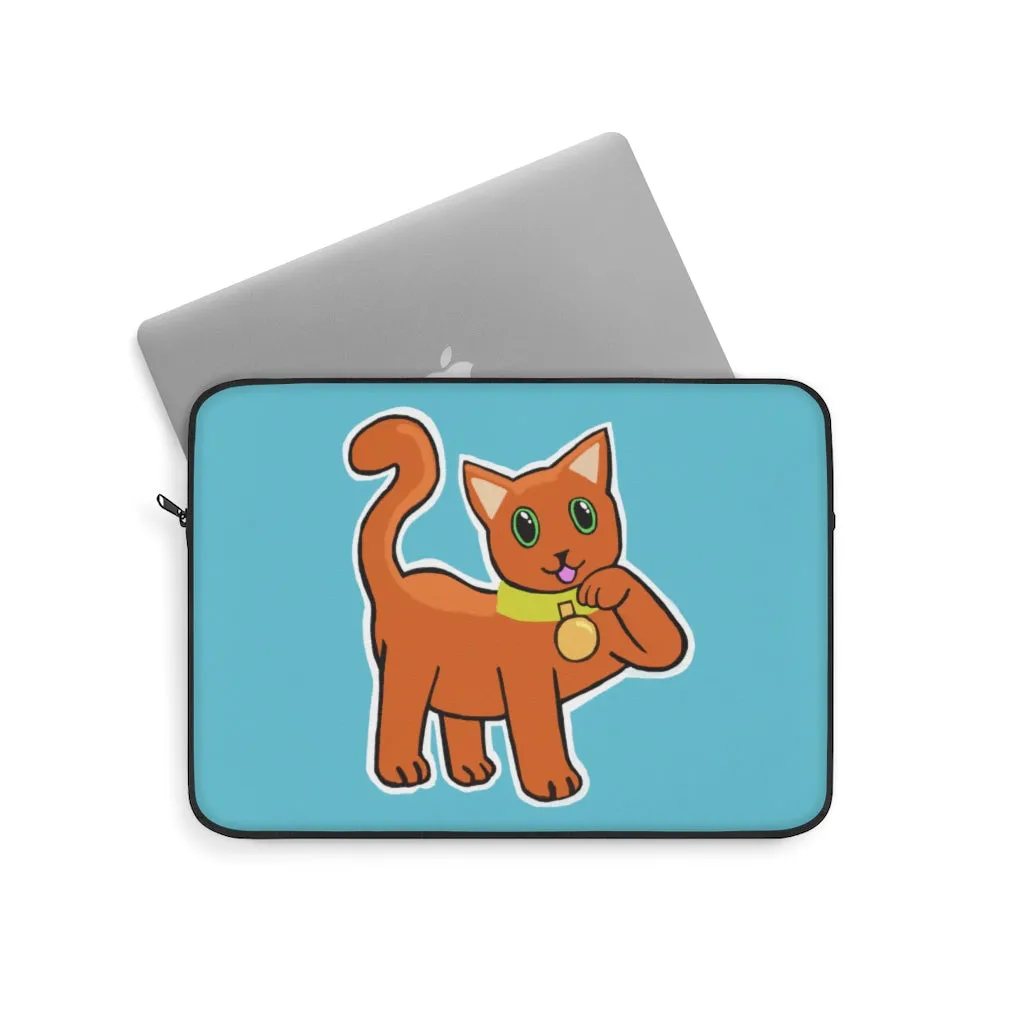 Orange Kitty Laptop Sleeve