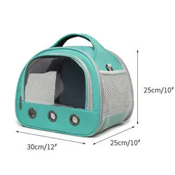 PAWS ASIA Suppliers Hot Selling Portable Outdoor Travel Breathable Foldable Shoulder Small Pet Carrier Bag Bird Hamster Squirrel