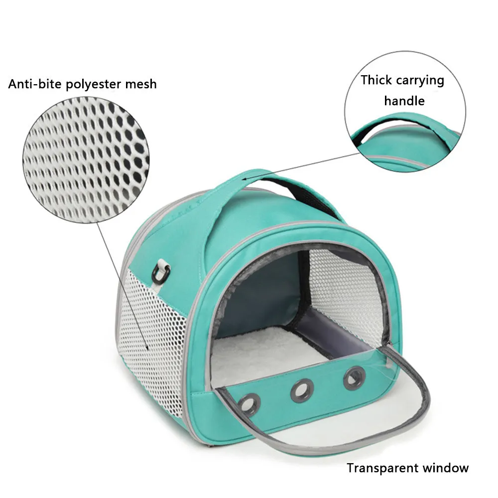 PAWS ASIA Suppliers Hot Selling Portable Outdoor Travel Breathable Foldable Shoulder Small Pet Carrier Bag Bird Hamster Squirrel