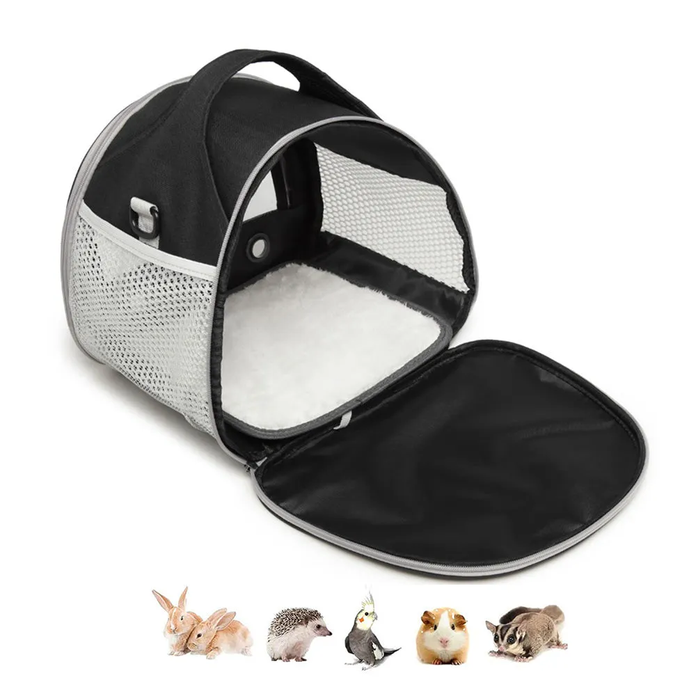 PAWS ASIA Suppliers Hot Selling Portable Outdoor Travel Breathable Foldable Shoulder Small Pet Carrier Bag Bird Hamster Squirrel