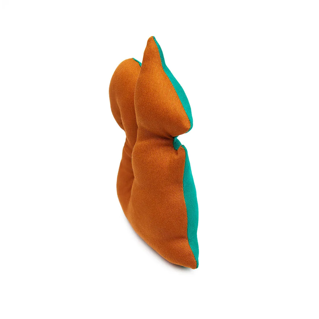 Pea Green Cecil Squeaky Squirrel Plush Dog Toy