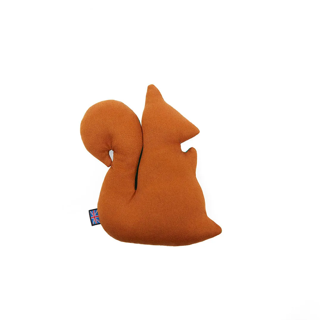 Pea Green Cecil Squeaky Squirrel Plush Dog Toy