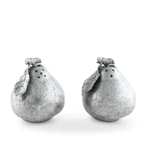 PEWTER PEAR SALT AND PEPPER SET