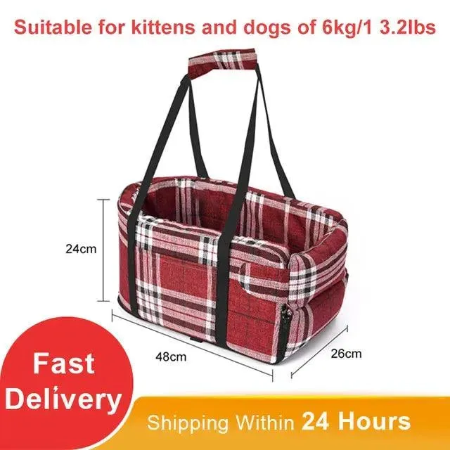 Portable Pet Car Seat Bed