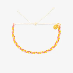Pura Vida Bracelets Multi Mini Braided Bracelet - Blushing Lemonade
