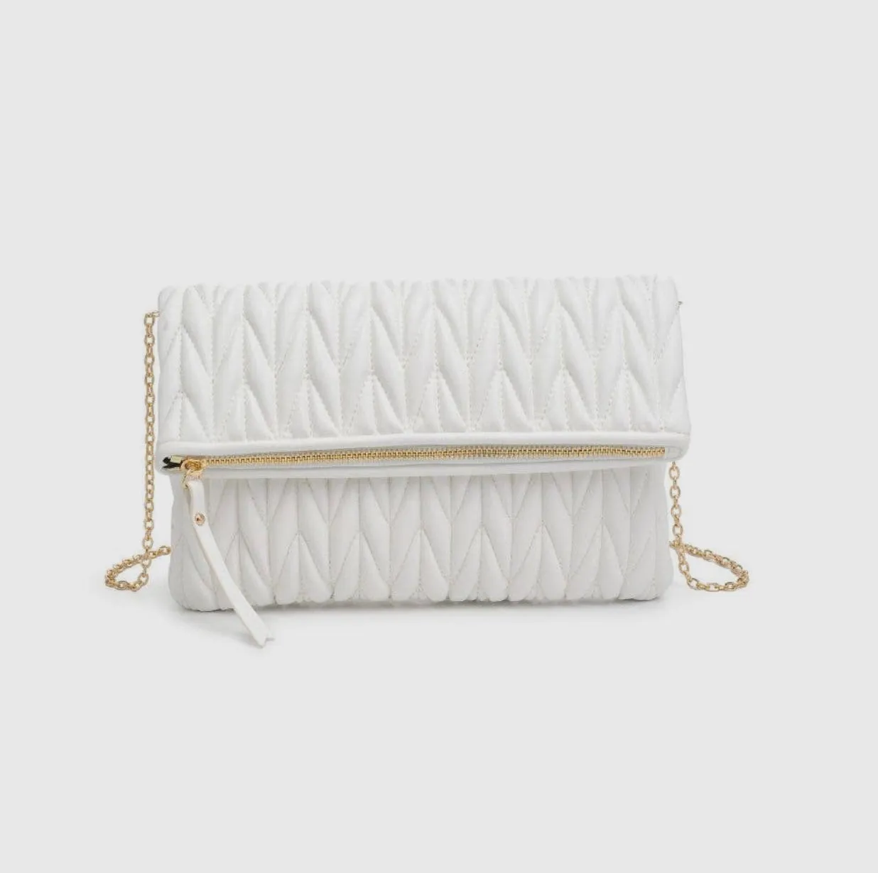 Quilted Foldover Clutch