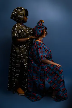 RETH KAFTAN WITH ASSORTED HEADPIECE