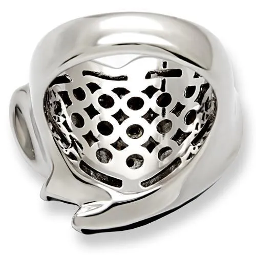 Rhodium Brass Ring with AAA Grade CZ in Clear for Women Style 1W105