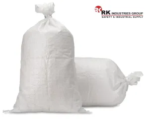 RK Sandbags Empty Woven Polypropylene Sand Bags with Built-in Ties 18 x 30