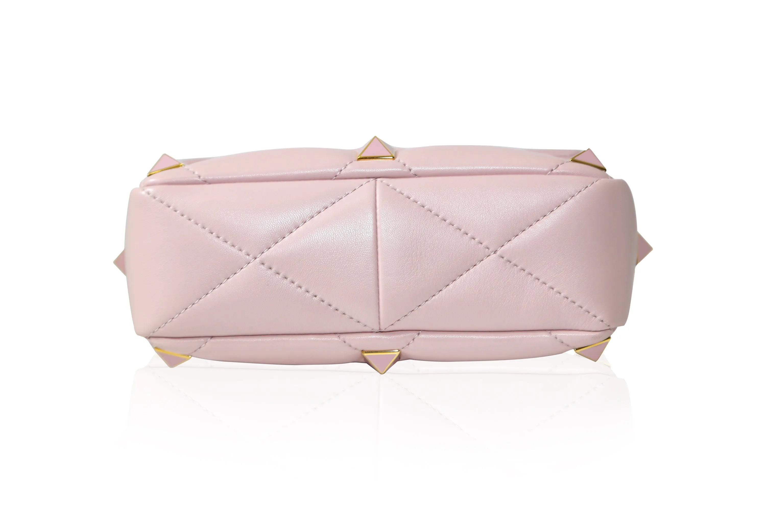 Roman Stud Medium Leather Shoulder Bag