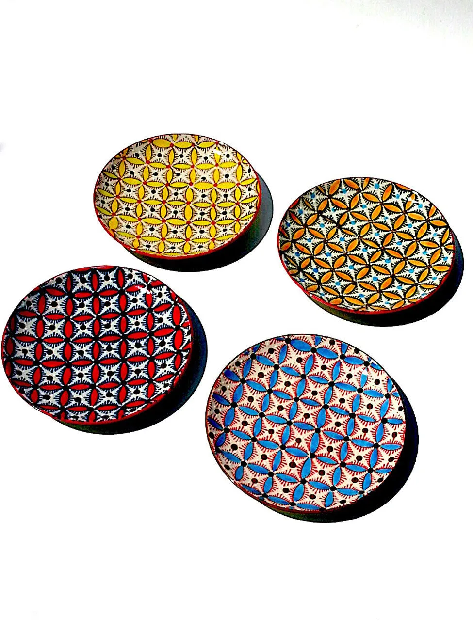 Salad Plate Mosaic Design Set Of 4