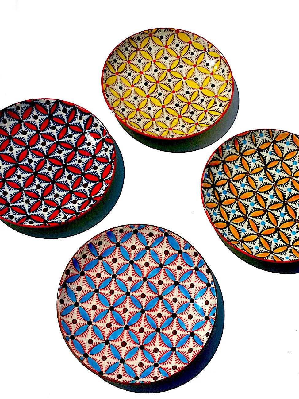 Salad Plate Mosaic Design Set Of 4