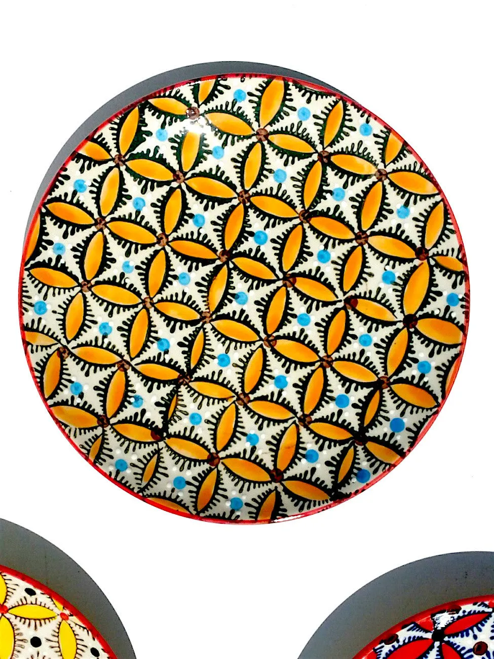 Salad Plate Mosaic Design Set Of 4