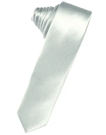 Scarlet Luxury Satin Skinny Necktie