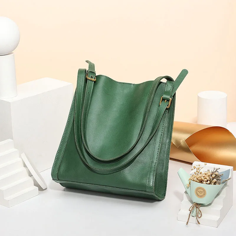 Small Leather Tote Bag - Shoulder Bag