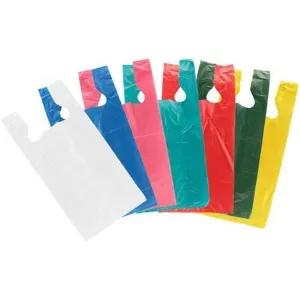 Small Mini Plastic Carrier Bags 11L Clear VTC Recycle 250pack