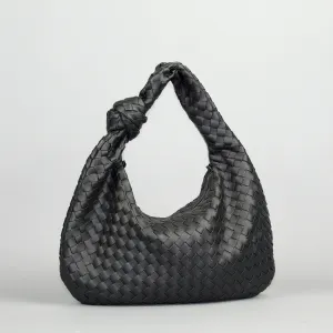 Sophisticated Knotted Woven Large Tote