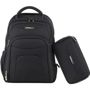StarTech.com 17.3" Laptop Backpack with Removable Accessory Organizer Case, Professional IT Tech Backpack, Ergonomic, Durable Ballistic Nylon