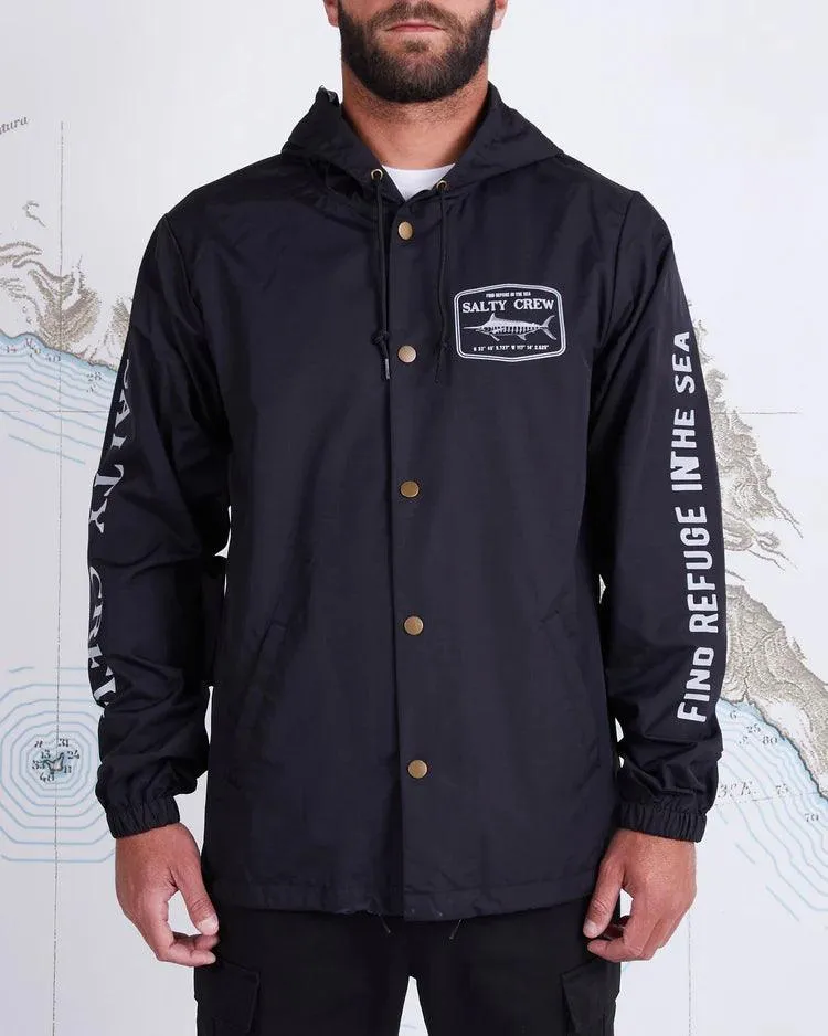 Stealth Black Snap Jacket