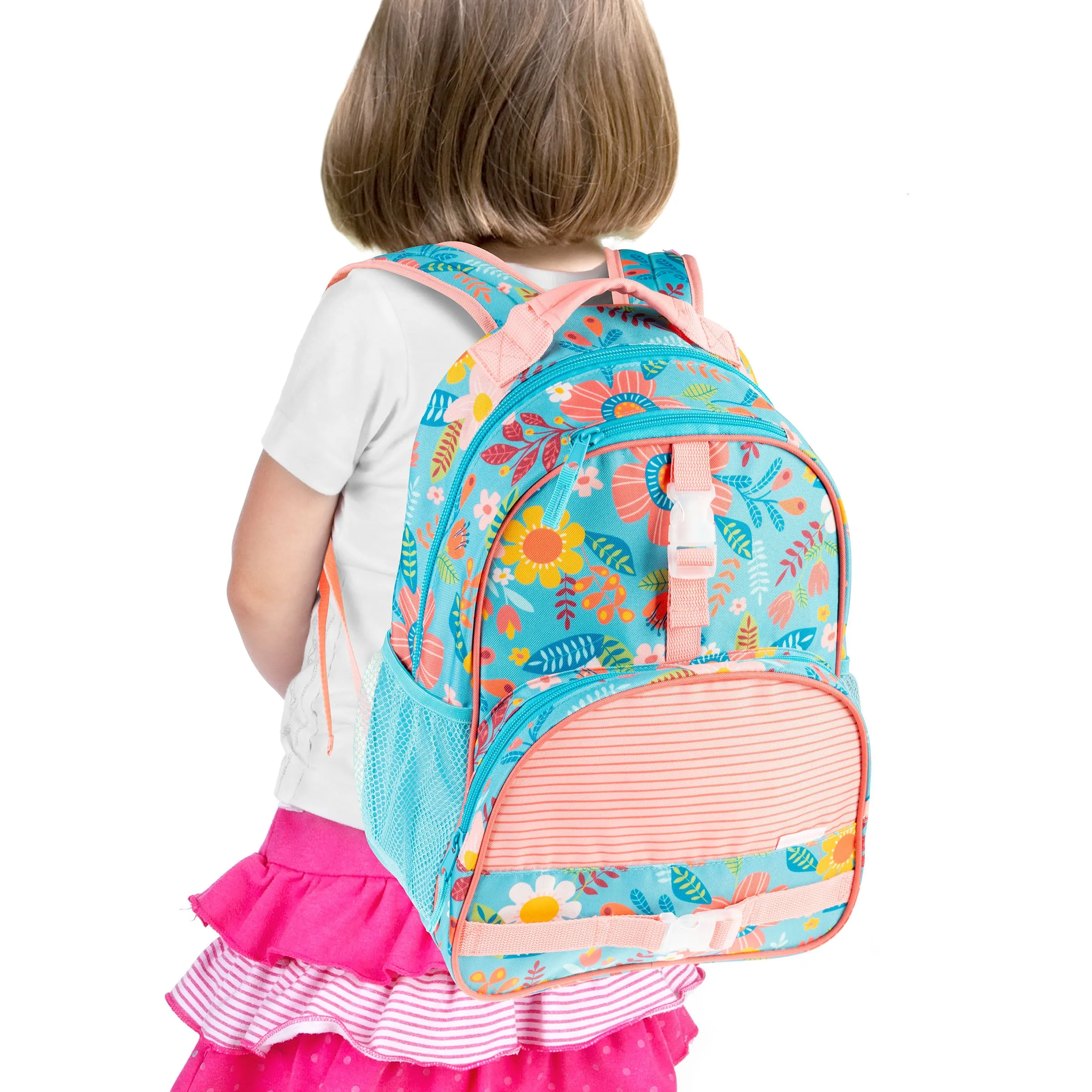 Stephen Joseph All Over Print Backpack, Turquoise Floral
