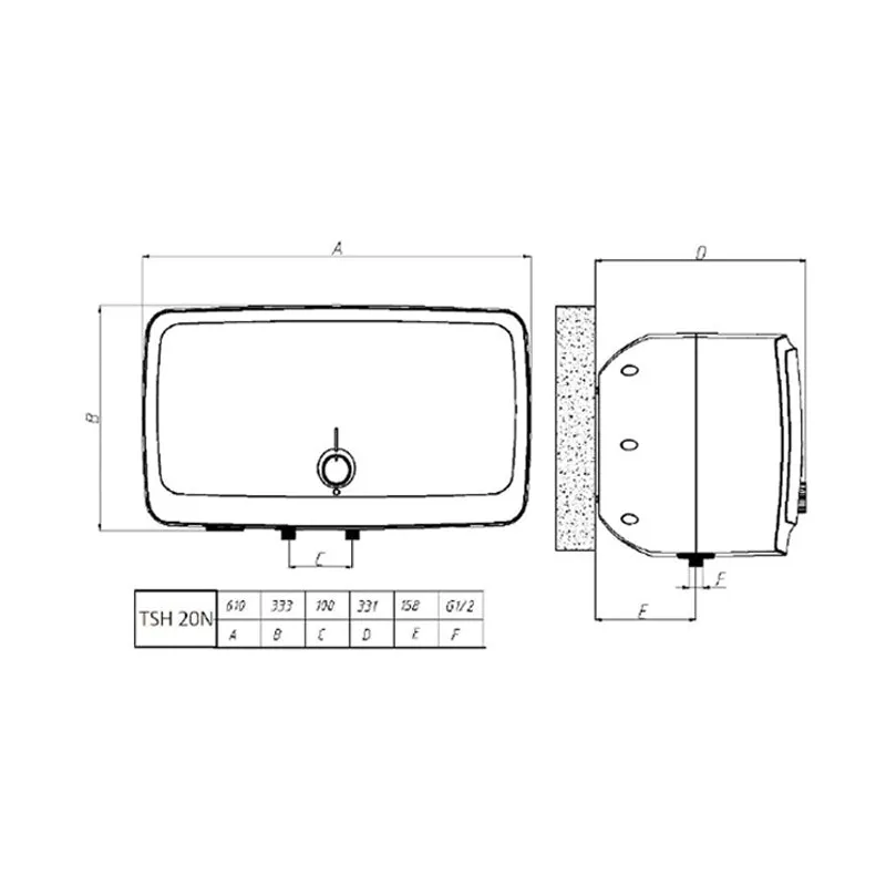 Tecno-TSH20N (20L) Storage Water Heater