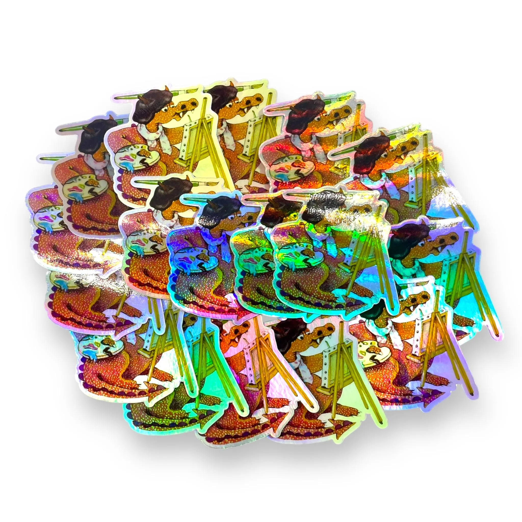 The Crafty Dragon Painting Sticker