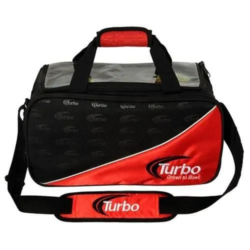 Turbo 2 Ball Tour Tote Black/Red Clear Top