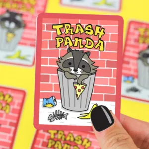Turtle's Soup Vinyl Sticker - Trash Panda