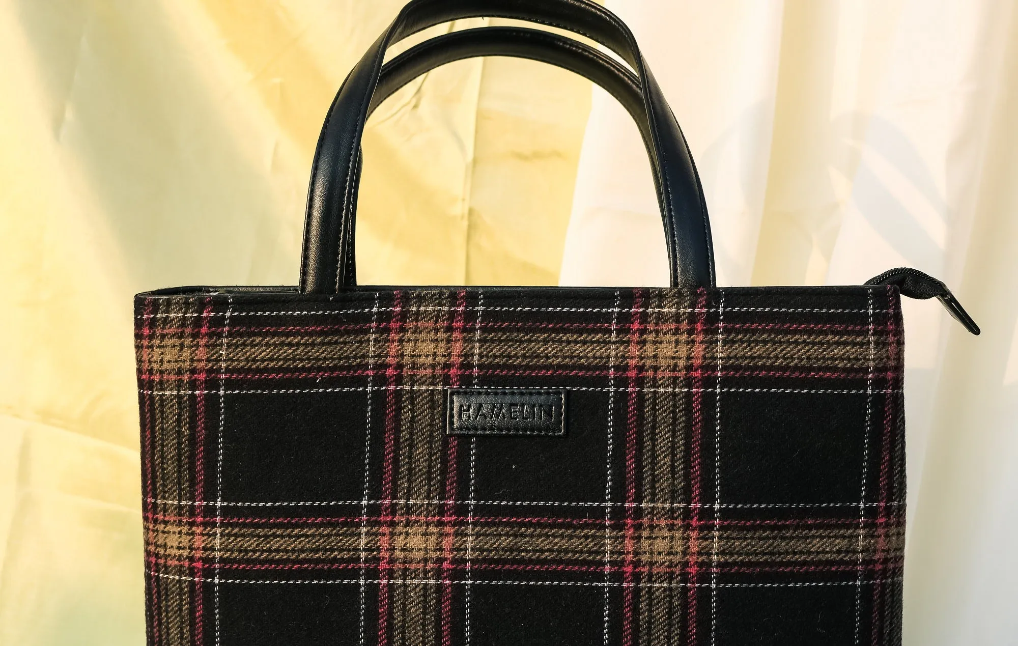 Tweed Work Tote for Women (Sylvan Plaid)