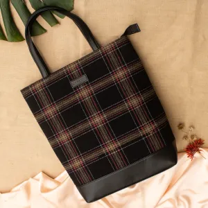 Tweed Work Tote for Women (Sylvan Plaid)