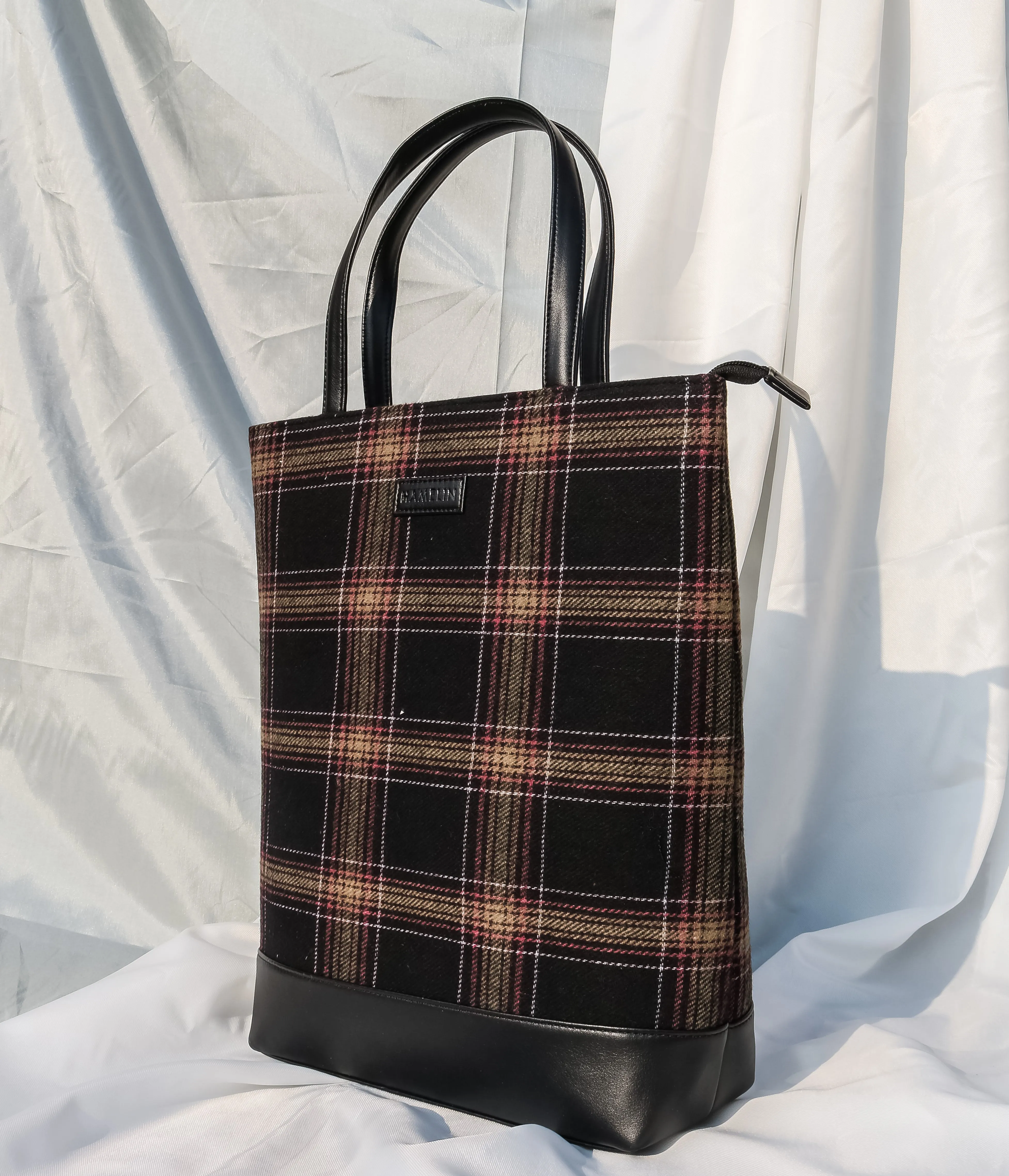 Tweed Work Tote for Women (Sylvan Plaid)