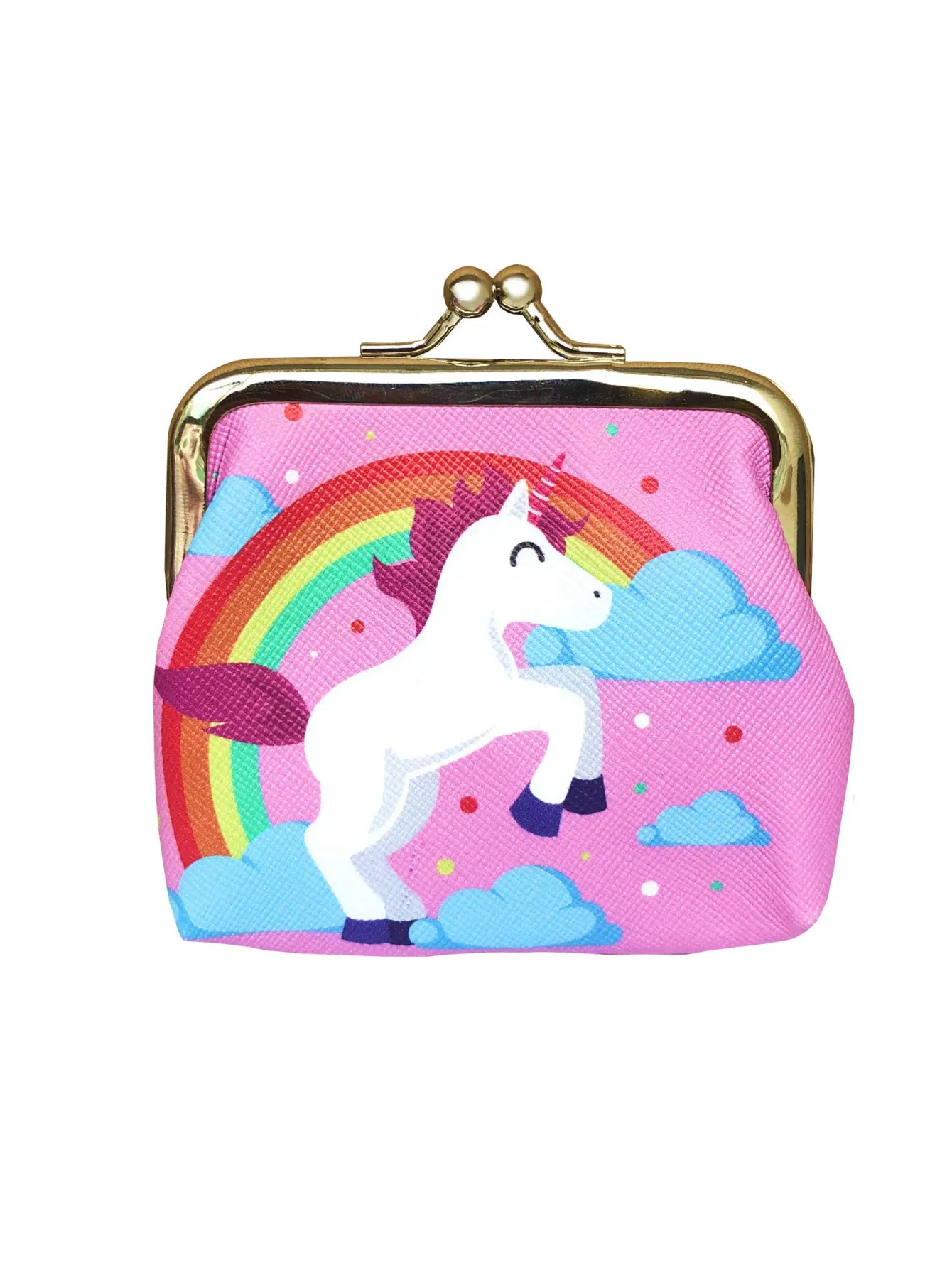 Unicorn Gifts for Girls - Unicorn Drawstring Backpack/Makeup Bag/Bracelet/Necklace/Hair Ties/Keychain/Sticker (Sequin Head-Flower 2)