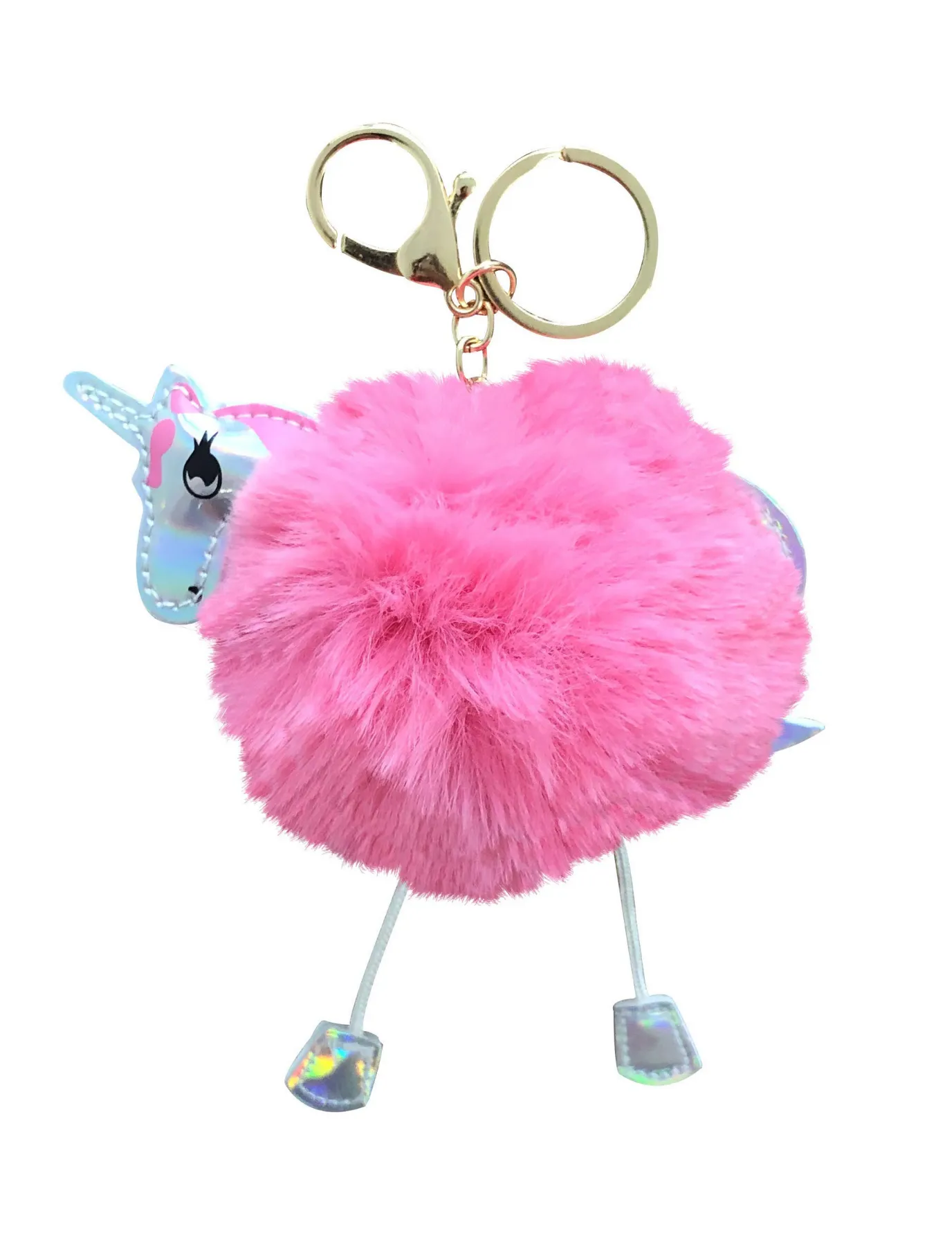 Unicorn Gifts for Girls - Unicorn Drawstring Backpack/Makeup Bag/Bracelet/Necklace/Hair Ties/Keychain/Sticker (Sequin Head-Flower 2)