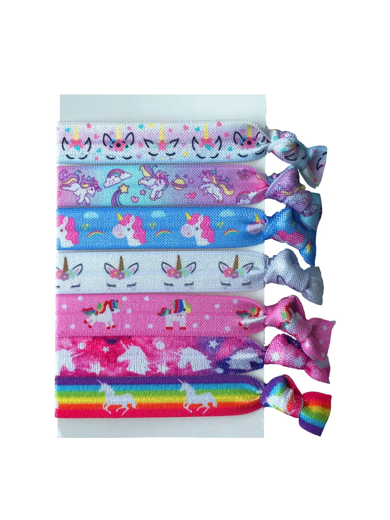 Unicorn Gifts for Girls - Unicorn Drawstring Backpack/Makeup Bag/Bracelet/Necklace/Hair Ties/Keychain/Sticker (Sequin Head-Flower 2)