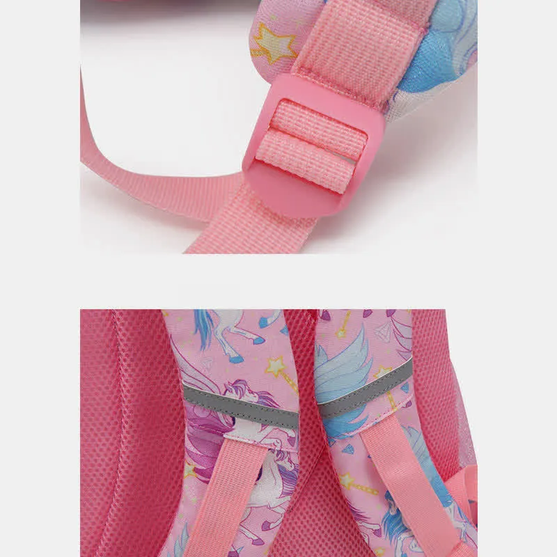 Unicorn Schoolbag Set for Girls Backpack Bookbag Lunch Bag Pencil Case