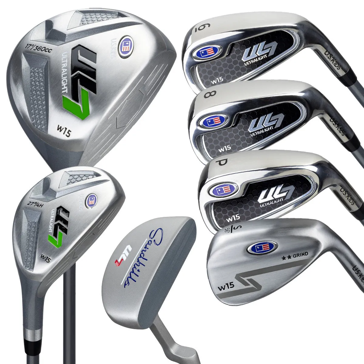 U.S. Kids Golf Ultralight 7 Club Set UL7