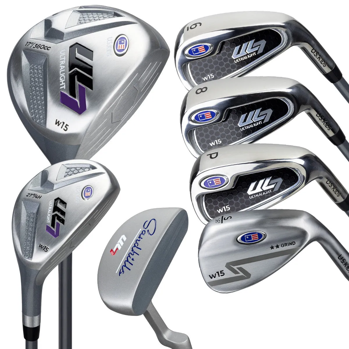 U.S. Kids Golf Ultralight 7 Club Set UL7
