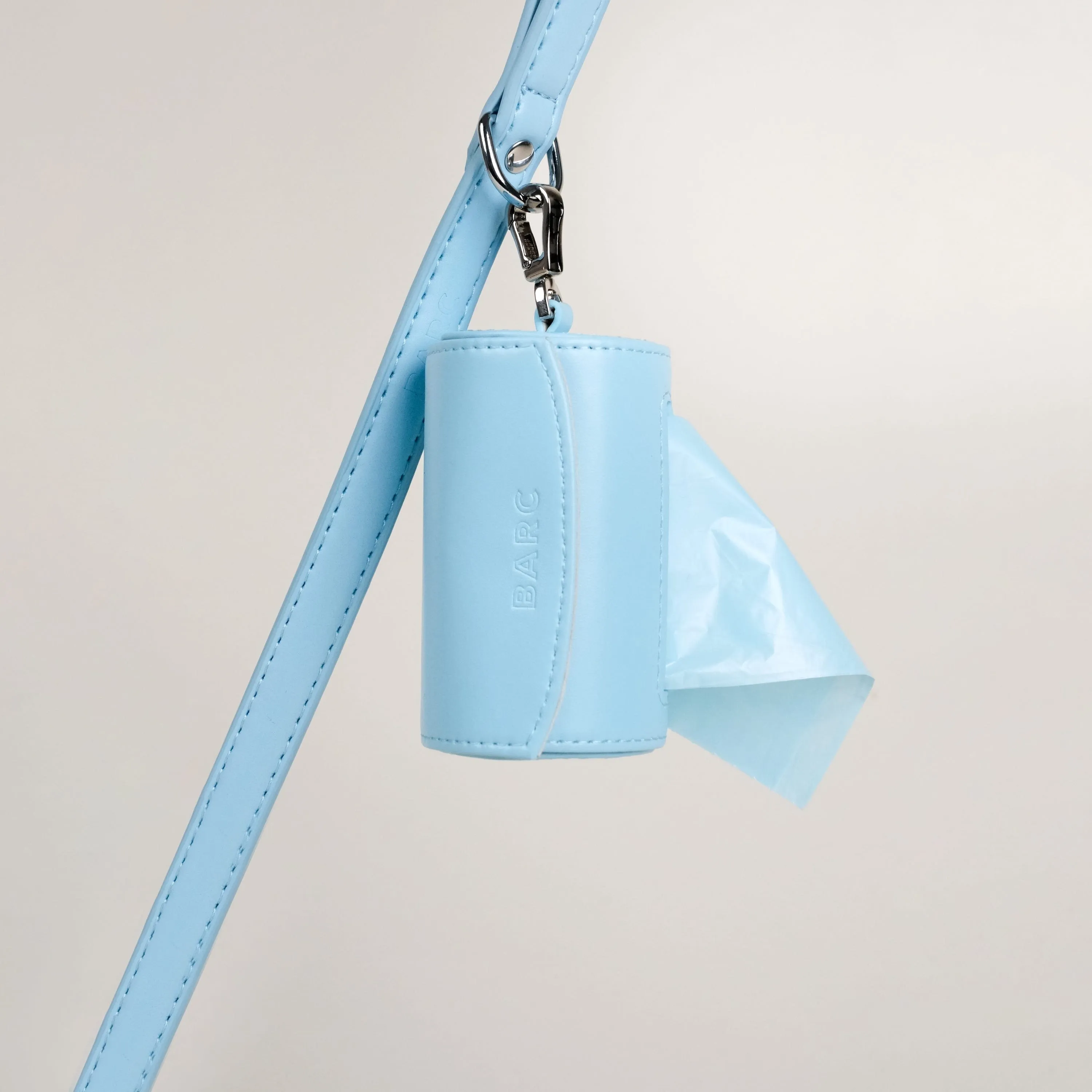 Vegan Leather Waste Bag Holder | Coastal Blue